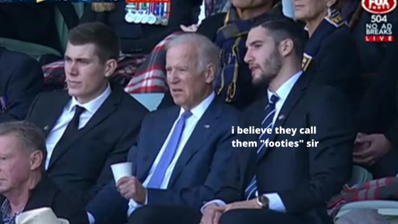 Remember The Time Joe Biden Went To The AFL In 2016 And Had No Fkn Idea What Was Going On?