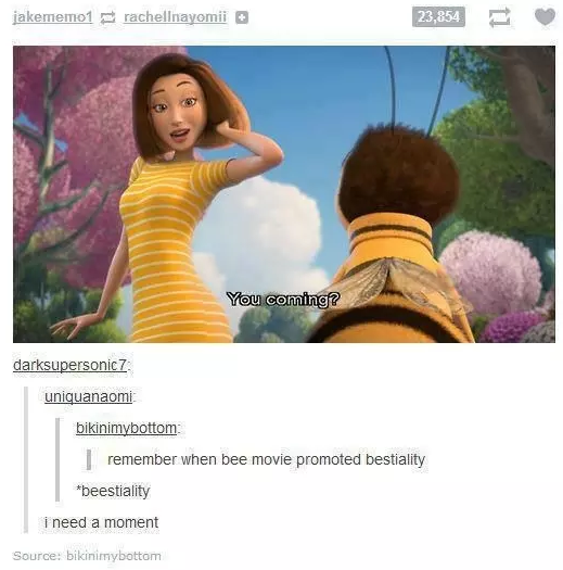 Stale Take: The Bee Movie Promotes Bestiality, So How Did We All Just Let That One Slide?