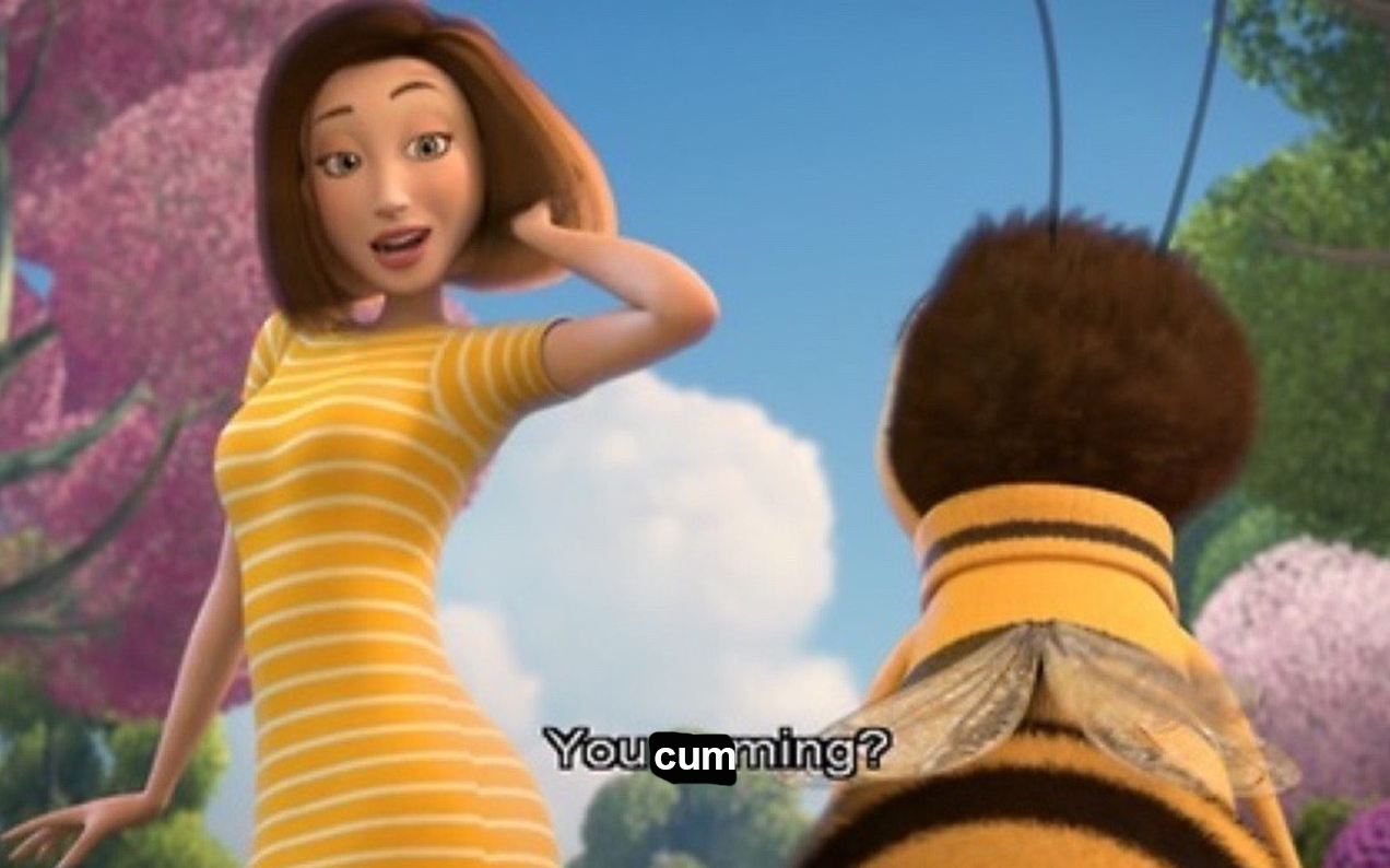 This come-hither look.  Bee movie, Bee movie memes, Ya like jazz?
