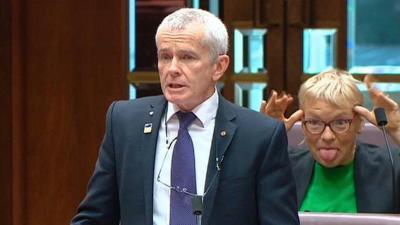 Malcolm Roberts Willingly Posted A Photo Of Himself Getting Fucken Owned By A Greens Senator