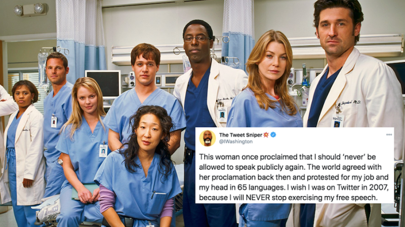 Call The Doc: Grey’s Anatomy’s Isaiah Washington Is Going Nuts On His Ex Co-Stars On Twitter
