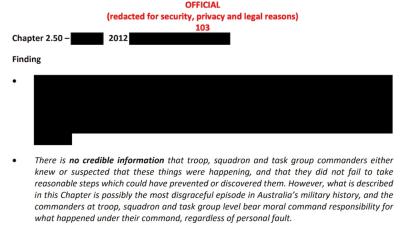 Here’s 10 Of The Horrific Allegations In The ADF’s Heavily Redacted, 425-Page War Crimes Report