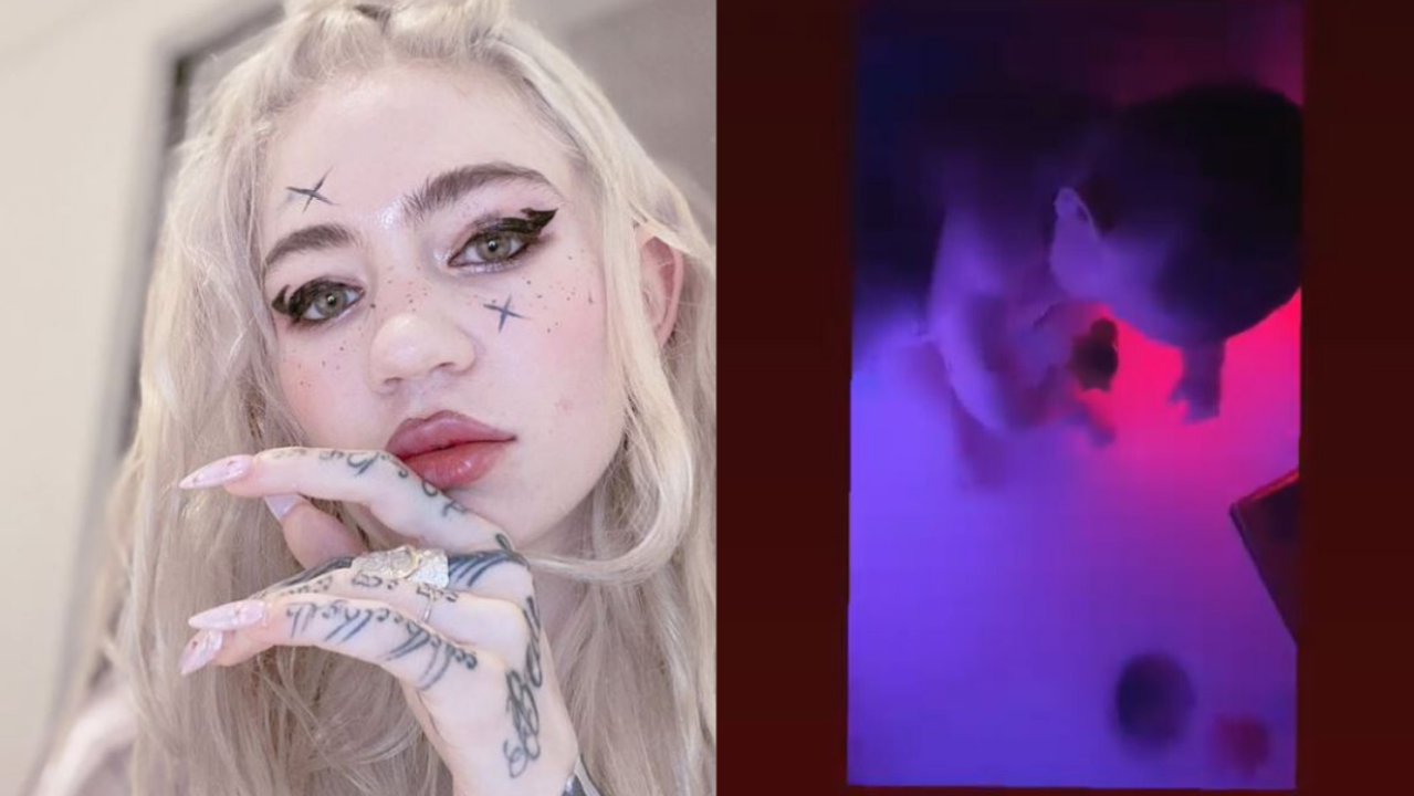 Please Enjoy The Footage Of Grimes Giving Baby X Æ A-12 A Techno-Classical ‘Water Rave’ Bath