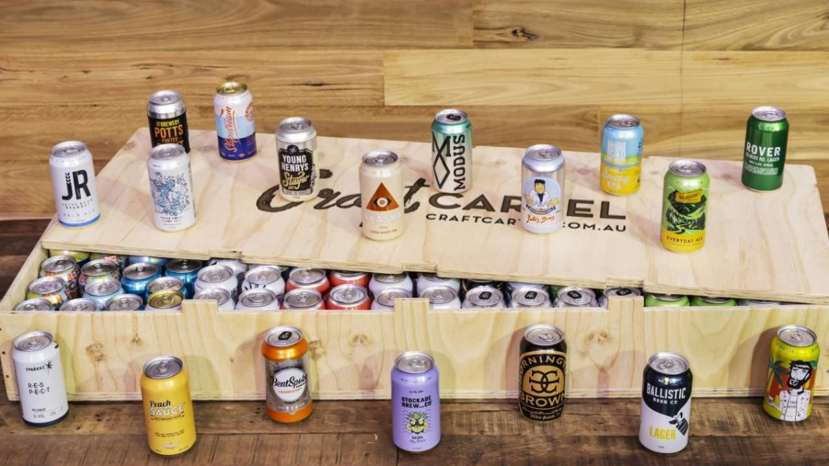 100 can beer case craft cartel