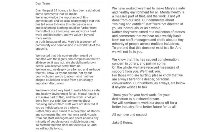 marys staff email kenny graham jake smyth viral