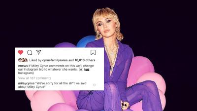 Miley ‘Troll’ Cyrus Absolutely Roasted E! News On Instagram Because She Can’t Stop, Won’t Stop