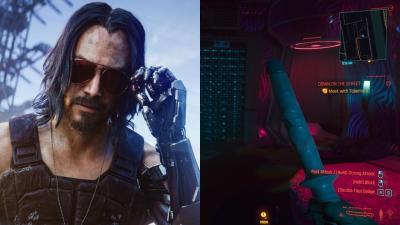 One Of The Most Powerful Melee Weapons In Cyberpunk 2077 Is An Enormous Dildo