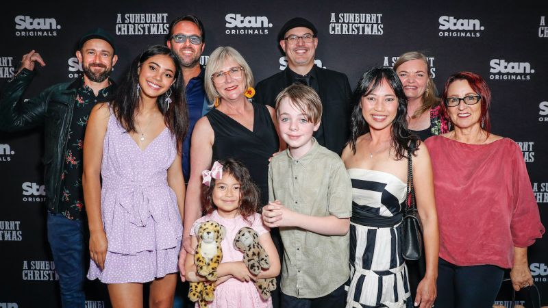 Peep All The Celebs At The World Premiere Of Stan’s Aussie Chrissy Flick A Sunburnt Christmas