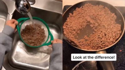This Cursed TikTok Of A Woman Washing Her Cooked Meat Has Sent The Internet Into A Frenzy