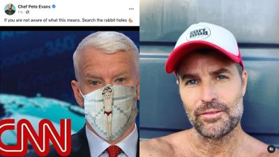 Pete Evans Has Gone Full QAnon By Dropping Pedophilia Accusations Against A CNN Anchor On FB