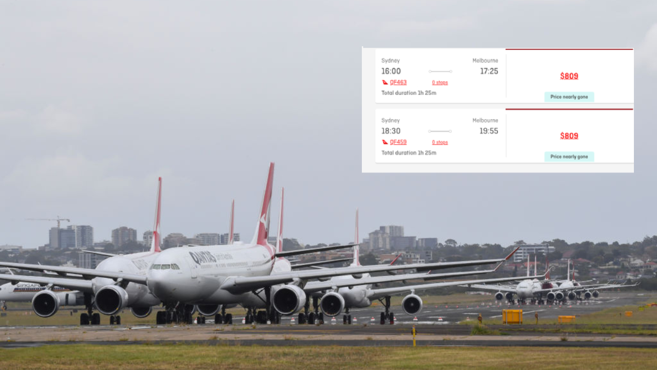 Qantas Has Hiked Up The Price Of Some Sydney > Melb Flights To $800, Which Is Airway Robbery