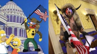 No, The Simpsons Didn’t Somehow Predict The Horned Fuckwit From The US Capitol Insurrection