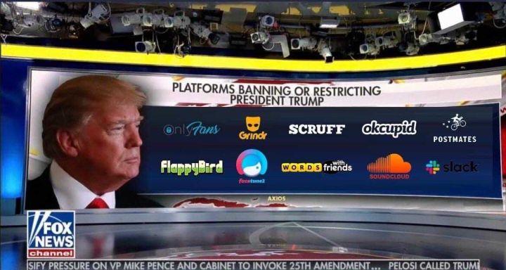 For Those Playing At Home, These Are The Platforms That Have Booted Or Restricted Trump So Far