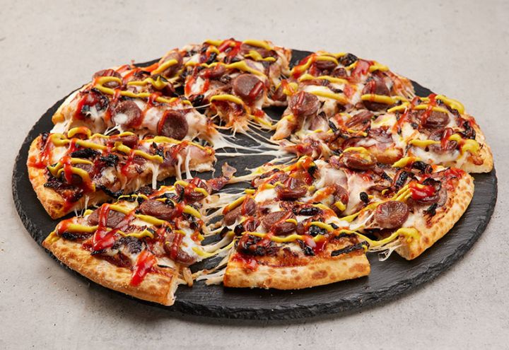 dominos sausage sizzle pizza
