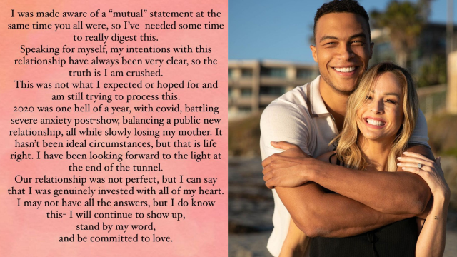 Clare Crawley and Dale Moss Breakup Statement