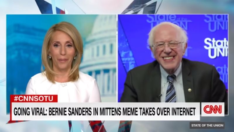 This Clip Of Bernie Sanders Grinning At His Meme Will Warm The Cockles Of A Thousand Hearts