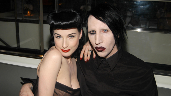Dita Von Teese and Marilyn Manson