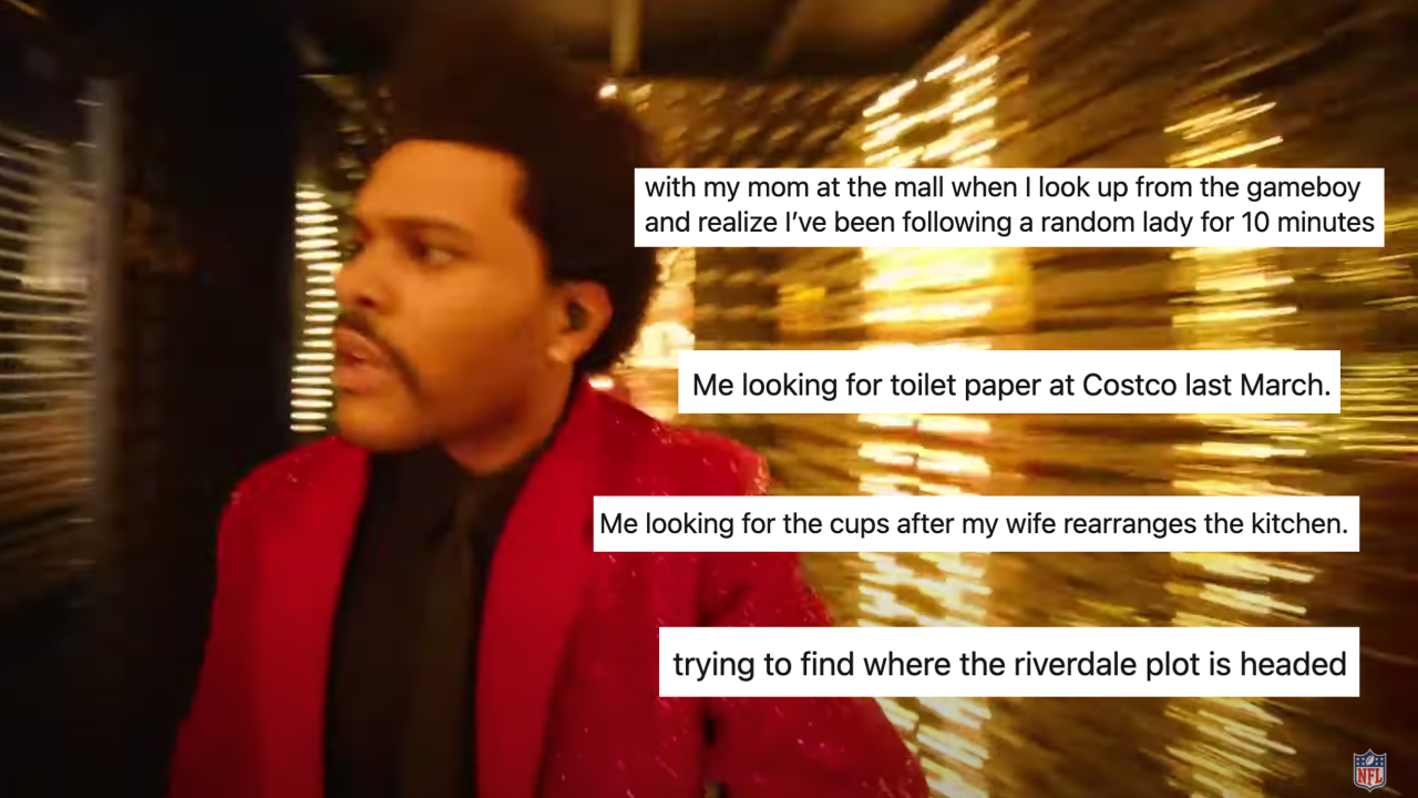 The Best Tweets & Memes From The Weeknd’s Super Bowl Show Since You Forgot To Watch It