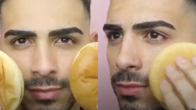 This Beauty TikToker Uses Macca’s Cheeseburgers To Apply Makeup Which Is Straight-Up Blasphemy