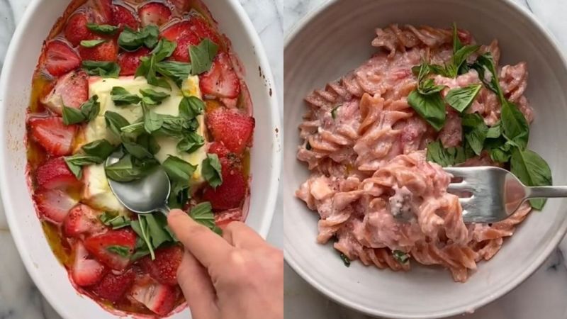 The TikTok Pasta Queen Has Shared A Strawberry Feta Pasta Recipe And It’s Time To Fkn STOP