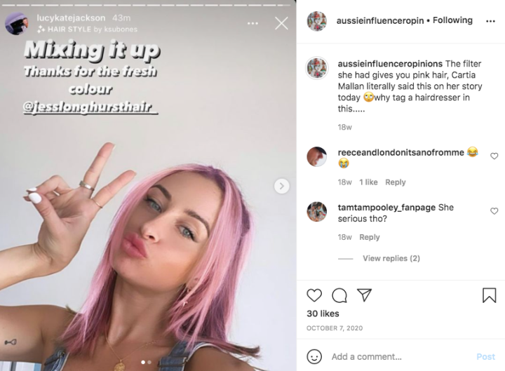 A Bunch Of Glorious Times My Fave Goss IG Called Out Aussie Influencers For Posting Dumb Shit