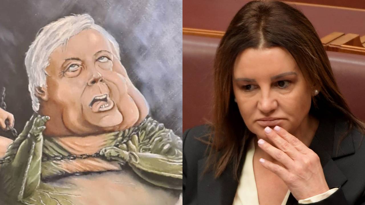 Jacquie Lambie’s New Jabba The Hutt / Clive Palmer Painting Is Behind All My Future Nightmares