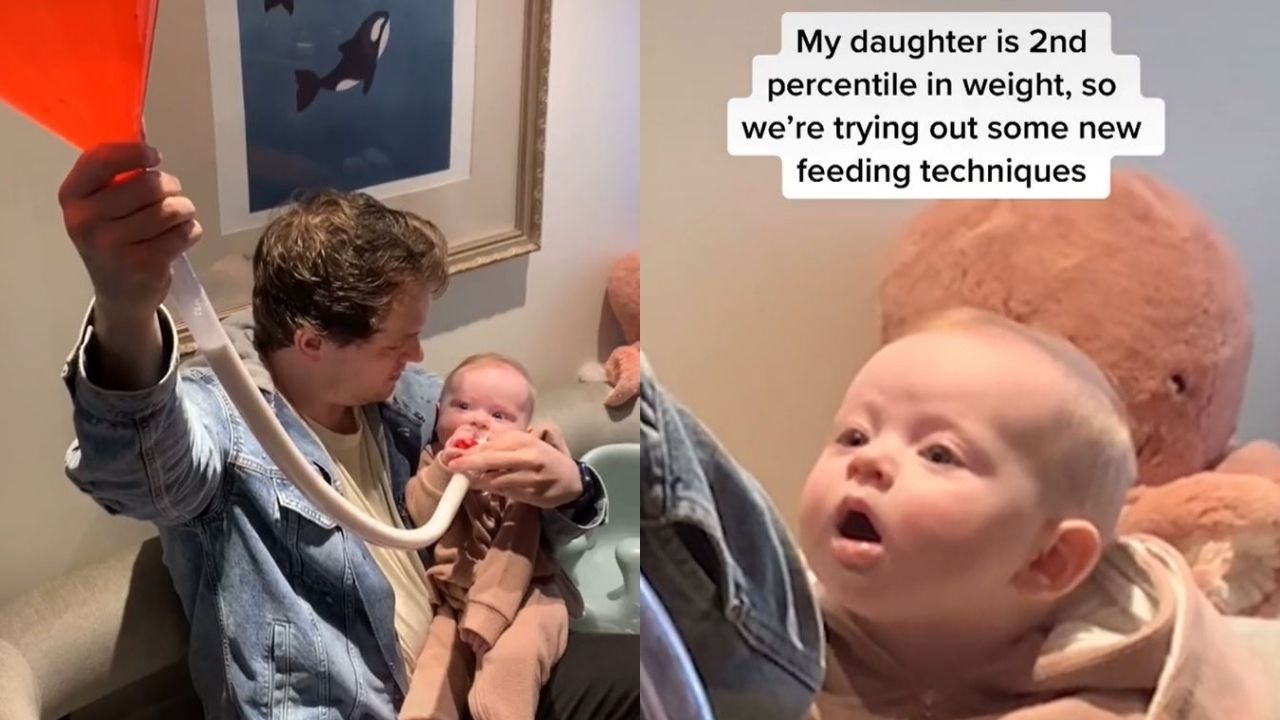 A Dad Fed His Baby Her Milk Through A Beer Bong Cos You Gotta Start ‘Em Early I Guess?