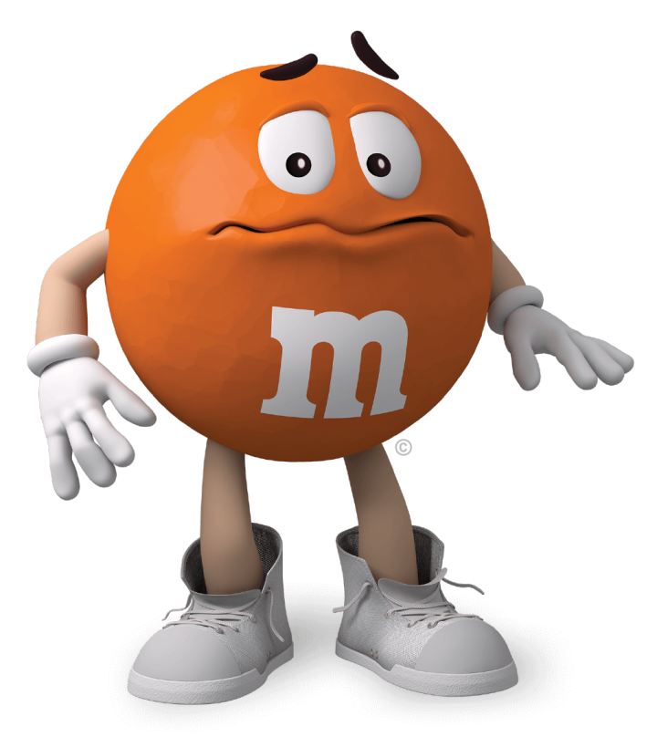 Orange M&M