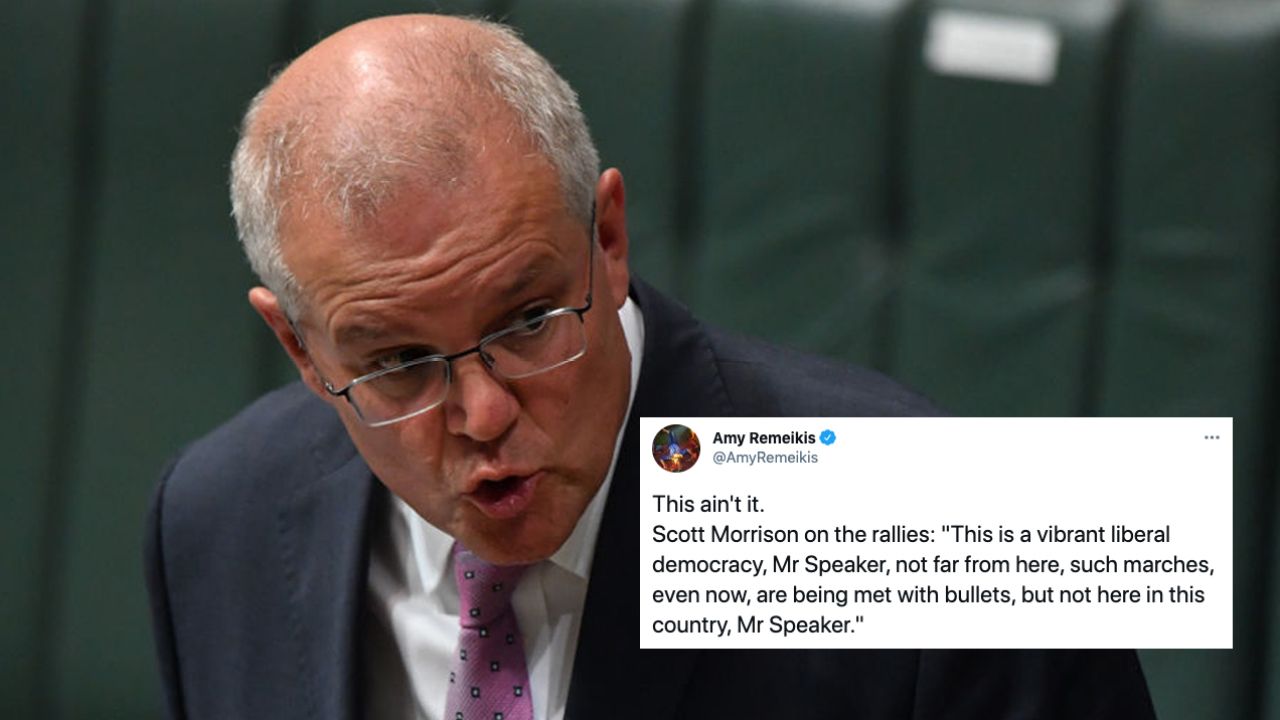 Scott Morrison Suggested March 4 Justice Protesters Are Lucky They Aren’t ‘Met With Bullets’