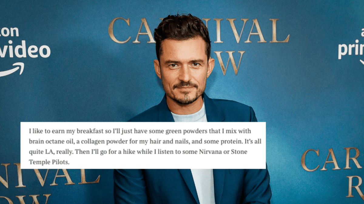 Orlando Bloom and his daily routine
