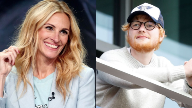 Unlikely Pals Ed Sheeran & Julia Roberts ‘Shacked Up Together’ For Quarantine At A Lush NSW Pad
