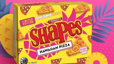 Turns Out Arnott’s Really Is Unleashing Hawaiian Pizza Flavoured (!!!) Shapes This Year