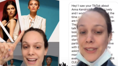 Spicy TikTok Reveals There Was Heavy Drama On The Set Of A Simple Favour & They’ve Got Receipts