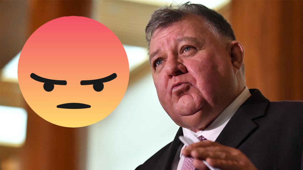 Craig Kelly banned from Facebook