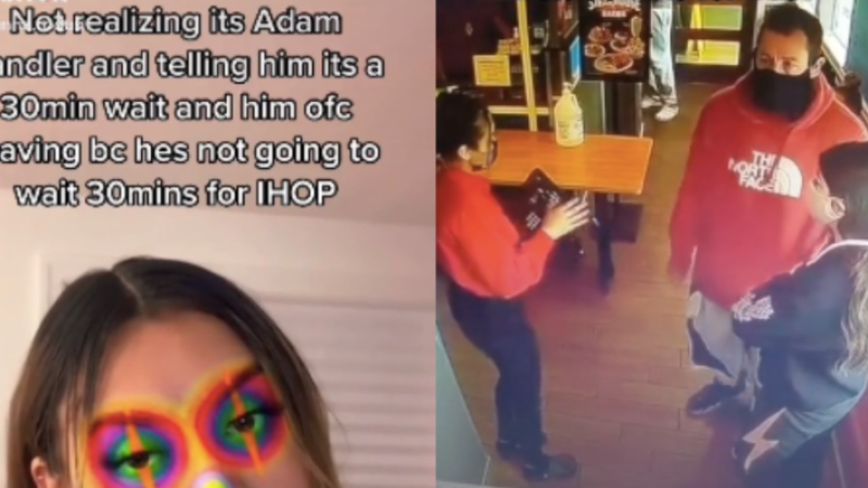 Pls Enjoy This TikTok Of A Waitress Unknowingly Turning Adam Sandler Away From Her Restaurant