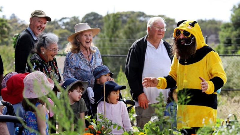 Gardening Angel Costa Drops Into The Final Ep Of Old People’s Home For 4 Y.O.s In A Bee Costume
