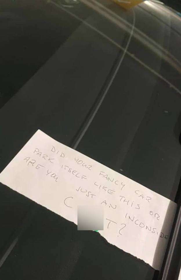 Meanwhile, In Bondi: Angry Shopper Calls Tesla Driver A ‘C***’ For A Dodgy Park At Woolies