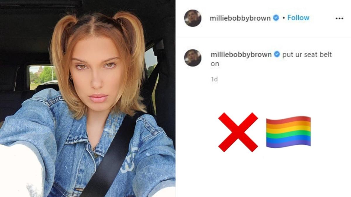 millie bobby brown homophobic instagram