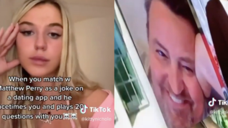 TikTok Vid Shows Matthew Perry FaceTiming A Gal After Matching On Raya & Could It Be More Awks?