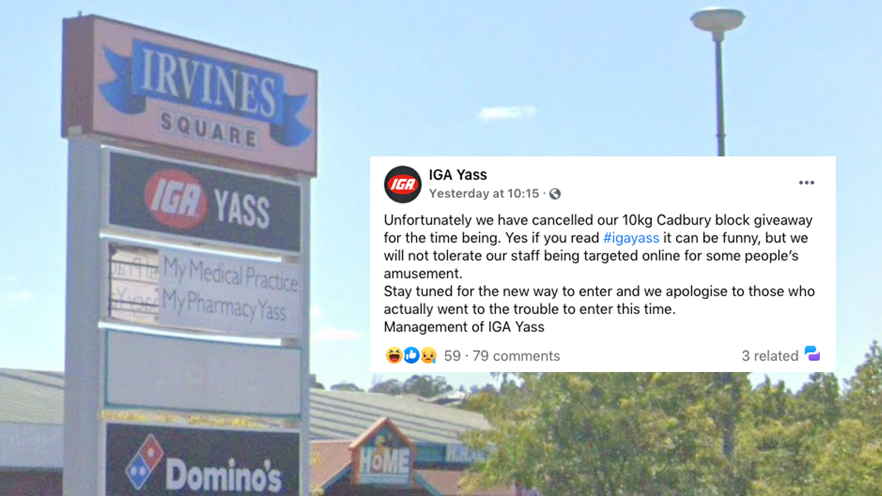 An IGA In Yass Pulled Its Own Online Comp After A Hashtag Became The Literal Butt Of A Joke