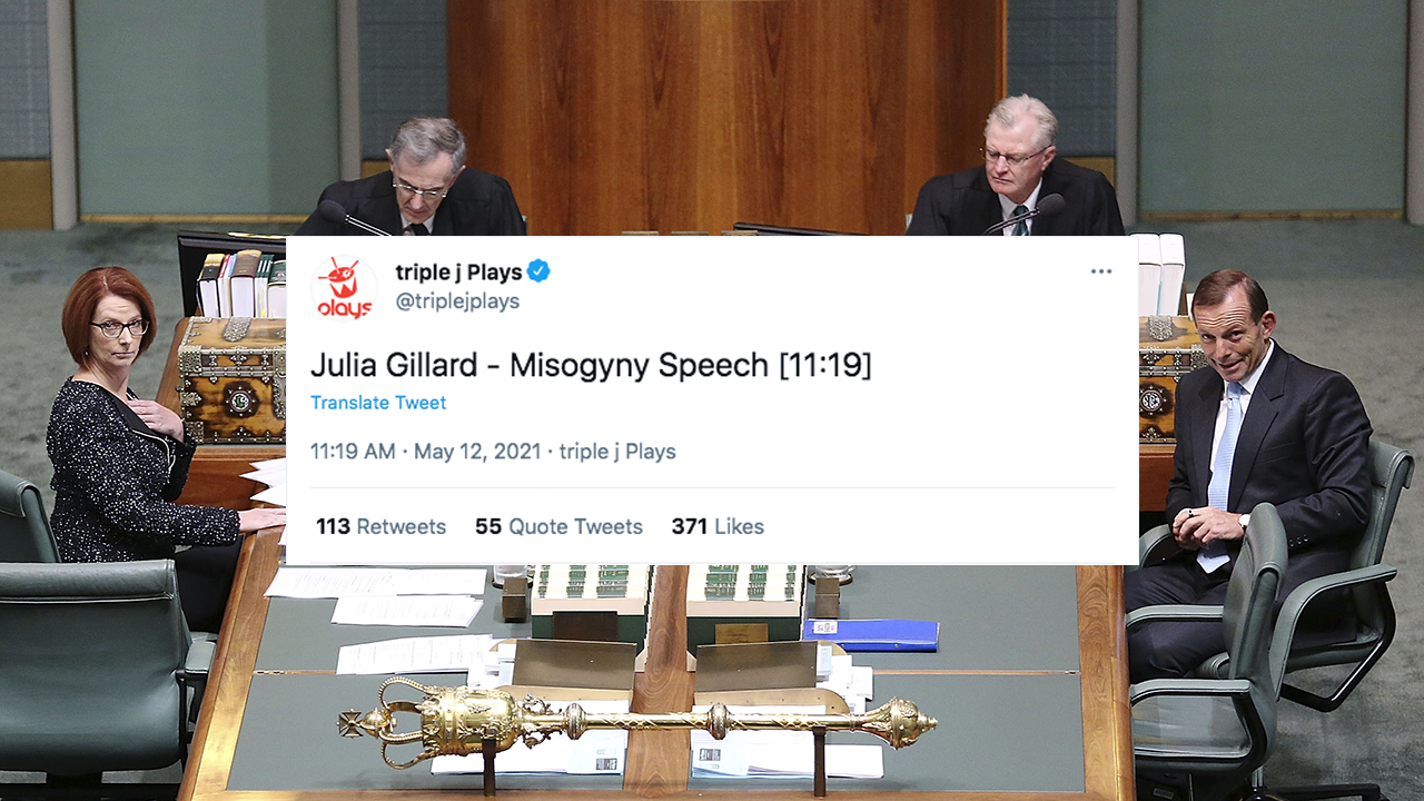 Triple J Just Dropped The Julia Gillard Misogyny Speech In Full So Requestival’s Going To Plan