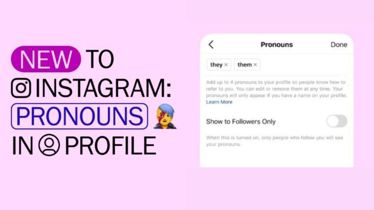 instagram pronouns