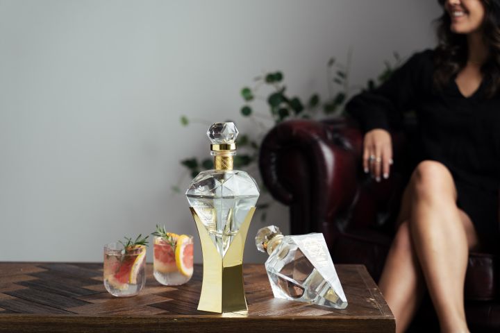 elegance vodka crystal bottle home decor