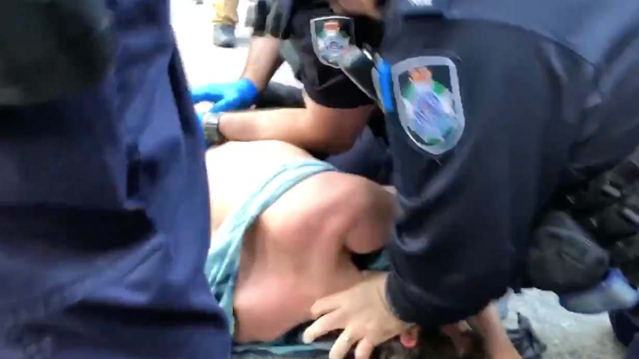 Video From Anti-Weapons Rally In Bris Shows Cops Allegedly Using Excessive Force On Protester