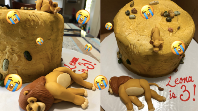 A Sneaky 3 Y.O Asked For A Dead Mufasa Cake As Part Of An Evil Plan & Her Logic Is Flawless