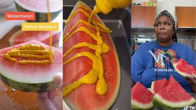 Why The Fuck Are TikTokers Pouring Mustard On Watermelon And Telling Us That It’s Delicious