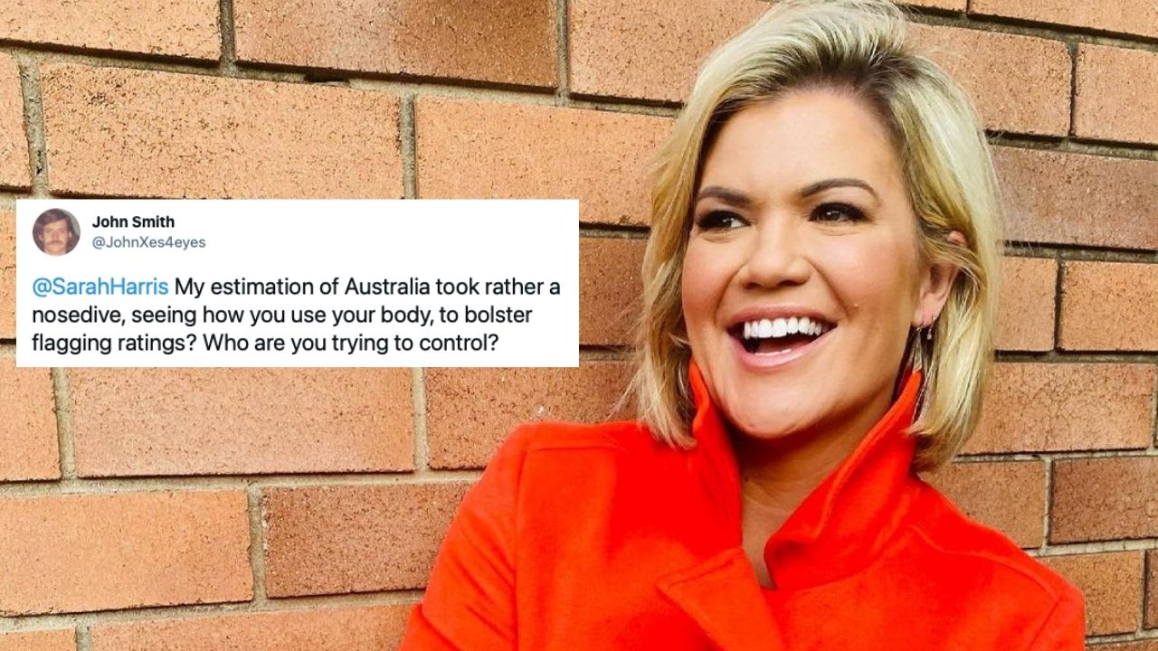 Studio 10 Host Sarah Harris Destroyed This Gross Troll On Twitter & We Love A Classy Clap Back