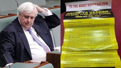 This MP Went In On Clive Palmer For Distributing Shitty Anti-Vaxx Flyers & It’s Glorious