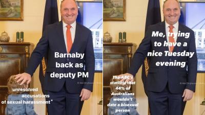 The Barnaby Joyce Memes Are Rolling In & There’s No Better Way To Re-Welcome Our Deputy PM