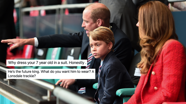 Meanwhile In The UK, Everyone’s In A Tizz Over Prince George Wearing A Suit To The Football